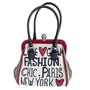 Brighton Women's Fashion Bag - Black, Red, White